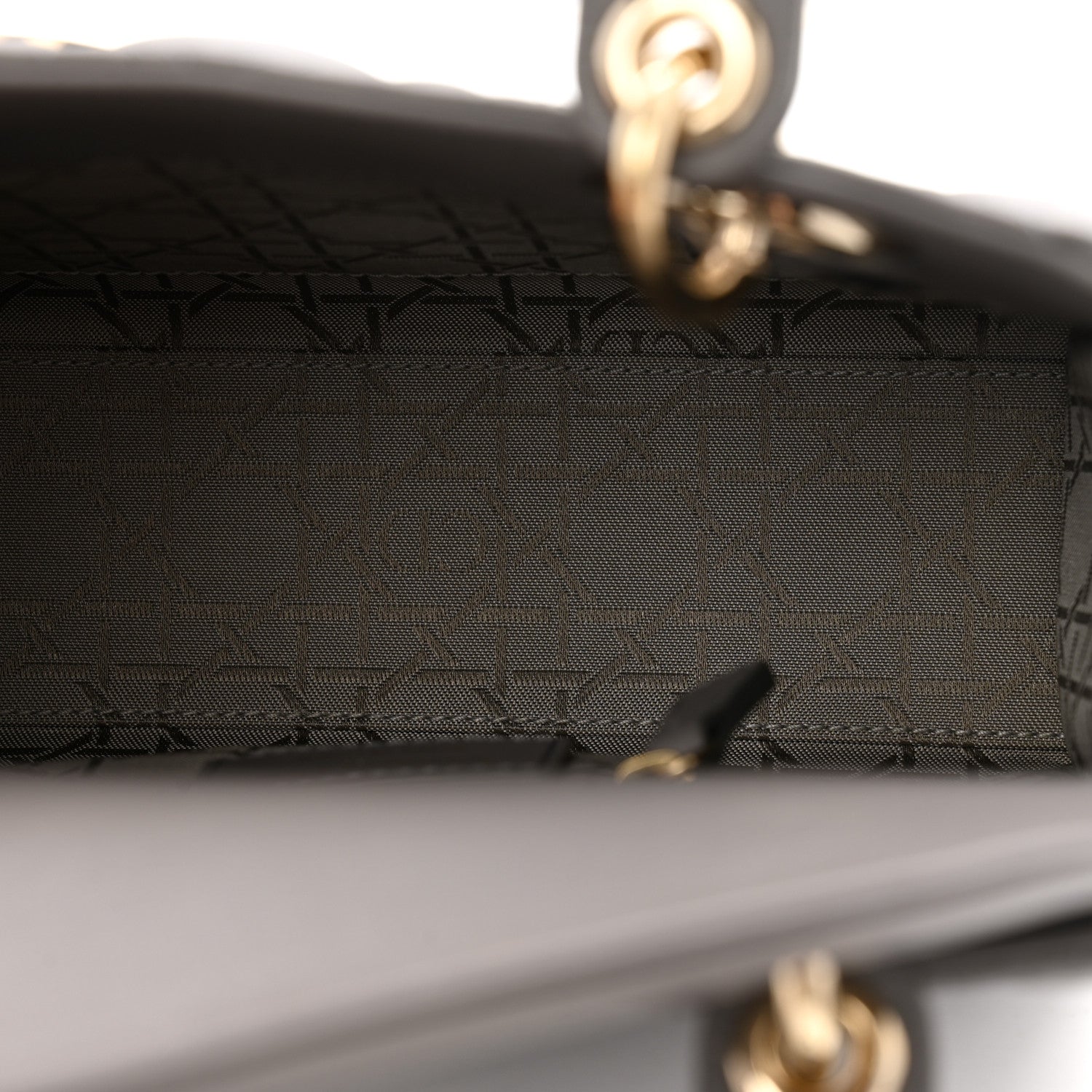 Christian Dior Lambskin Cannage Small My ABCDior Lady Dior Grey 5 of 12