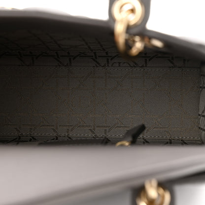 Christian Dior Lambskin Cannage Small My ABCDior Lady Dior Grey 5 of 12