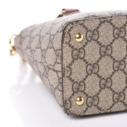 Gucci GG Supreme Monogram Mini Zip Top Tote Beige Tuscany 8 of 9