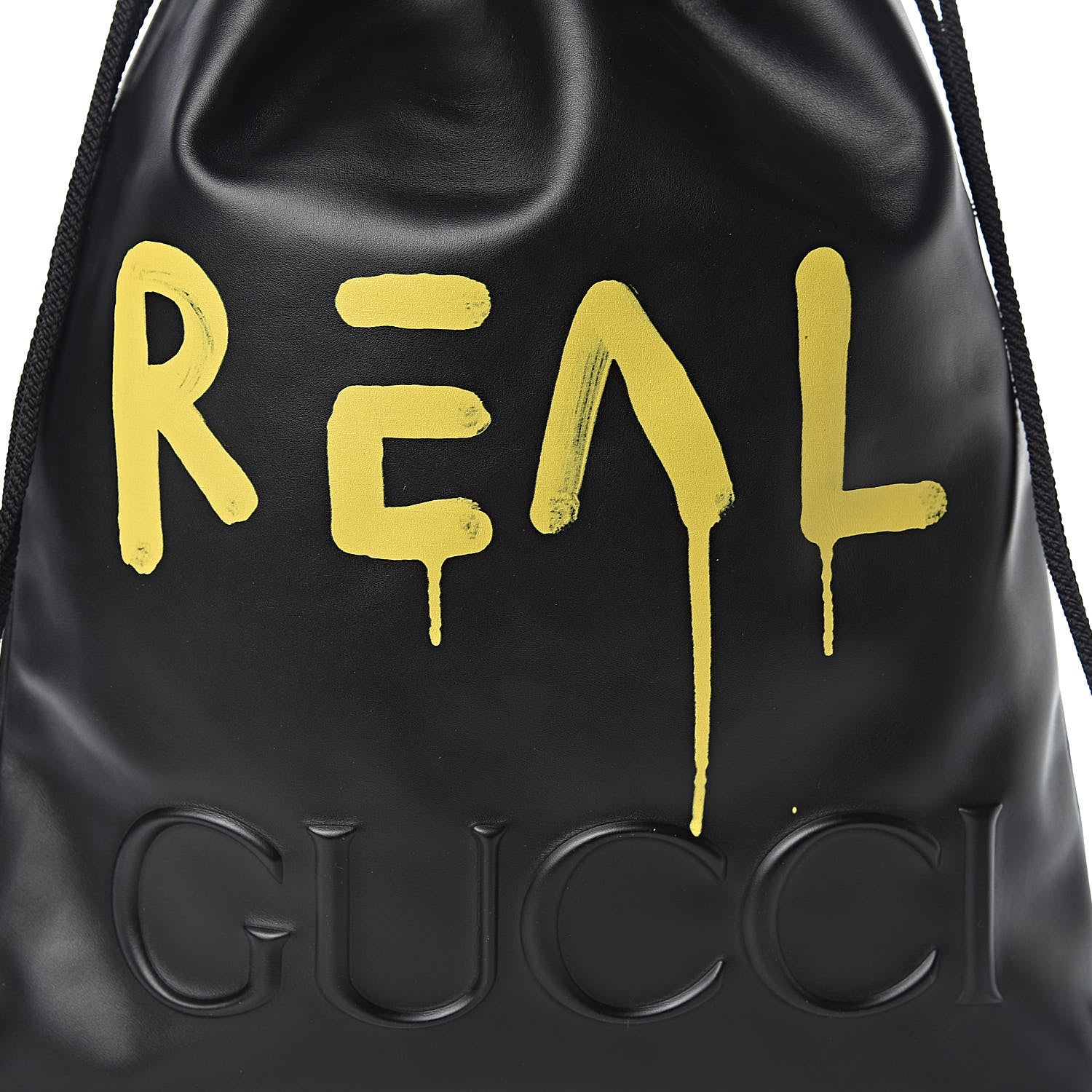 Gucci Calfskin Small GucciGhost Drawstring Backpack Black 11 of 11