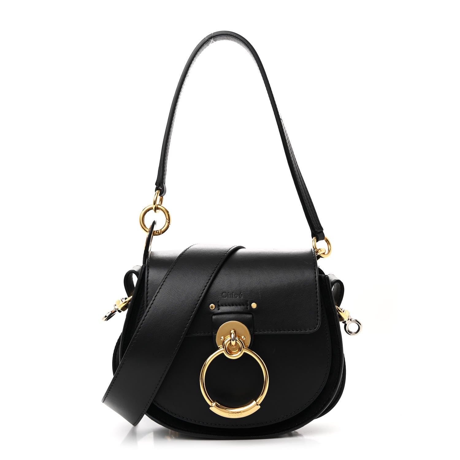 Chloe Calfskin Small Tess Bag Black 1 of 12