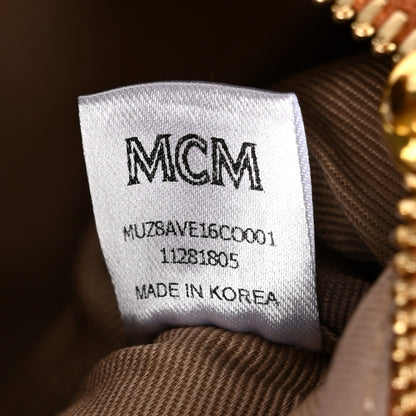 MCM Visetos Stark Belt Bag Cognac 6 of 9