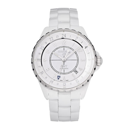 Chanel Stainless Steel Ceramic 38mm J12 GMT Automatic Watch White 1 of 7