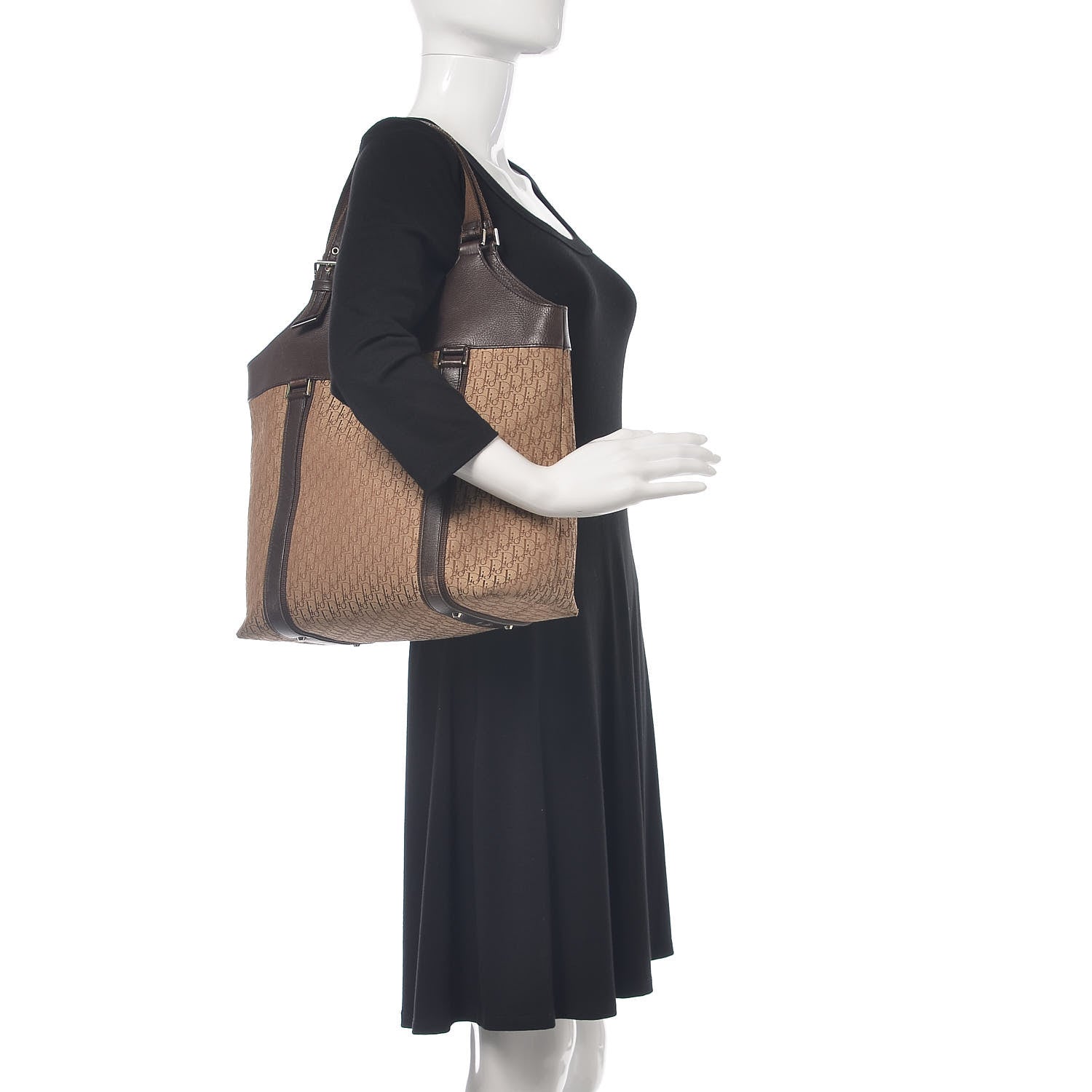 Christian Dior Diorissimo Tote Dark Brown 2 of 16