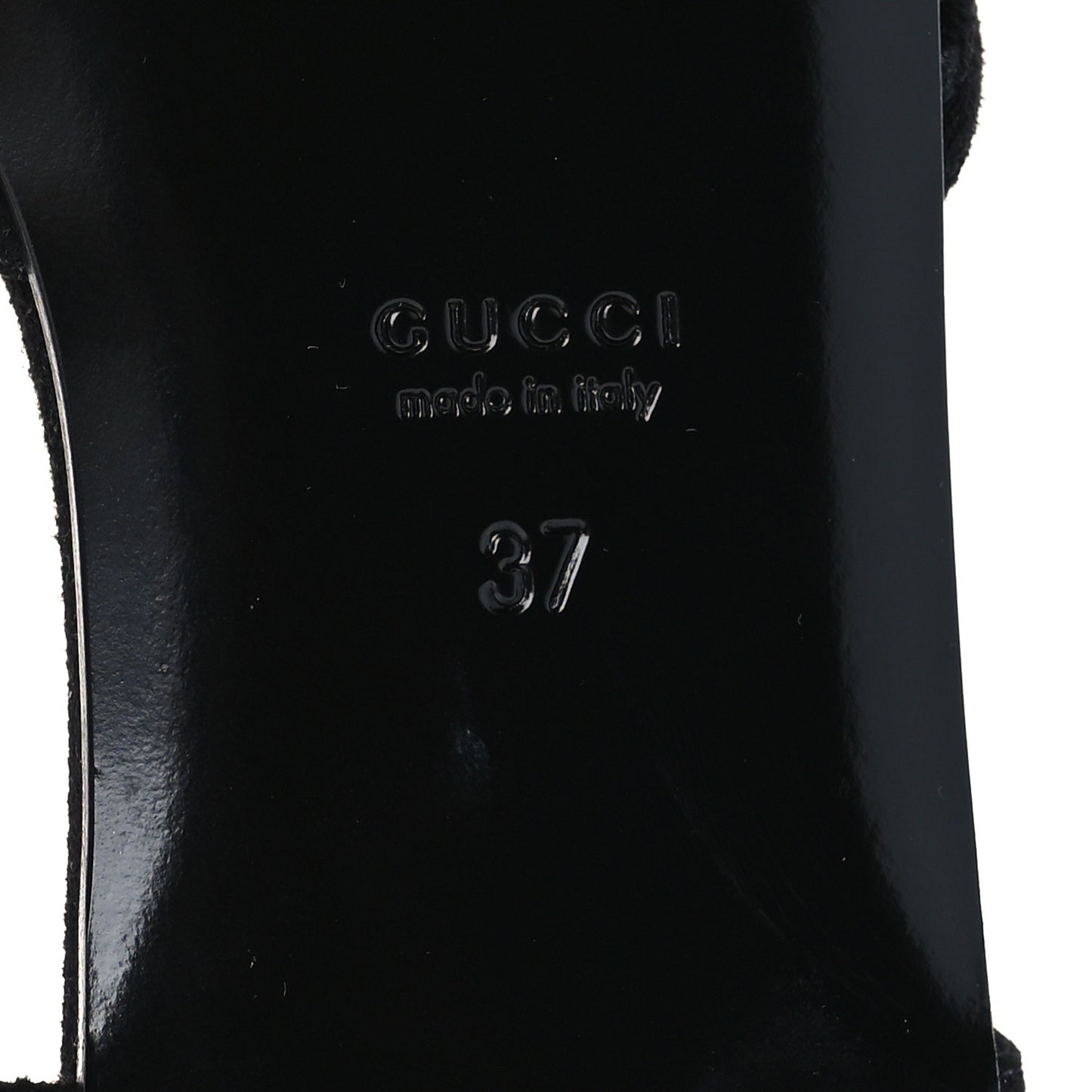 Suede Mesh Crystal GG Monogram Slingback Ballet Flats 39.5 Black 39 Black
