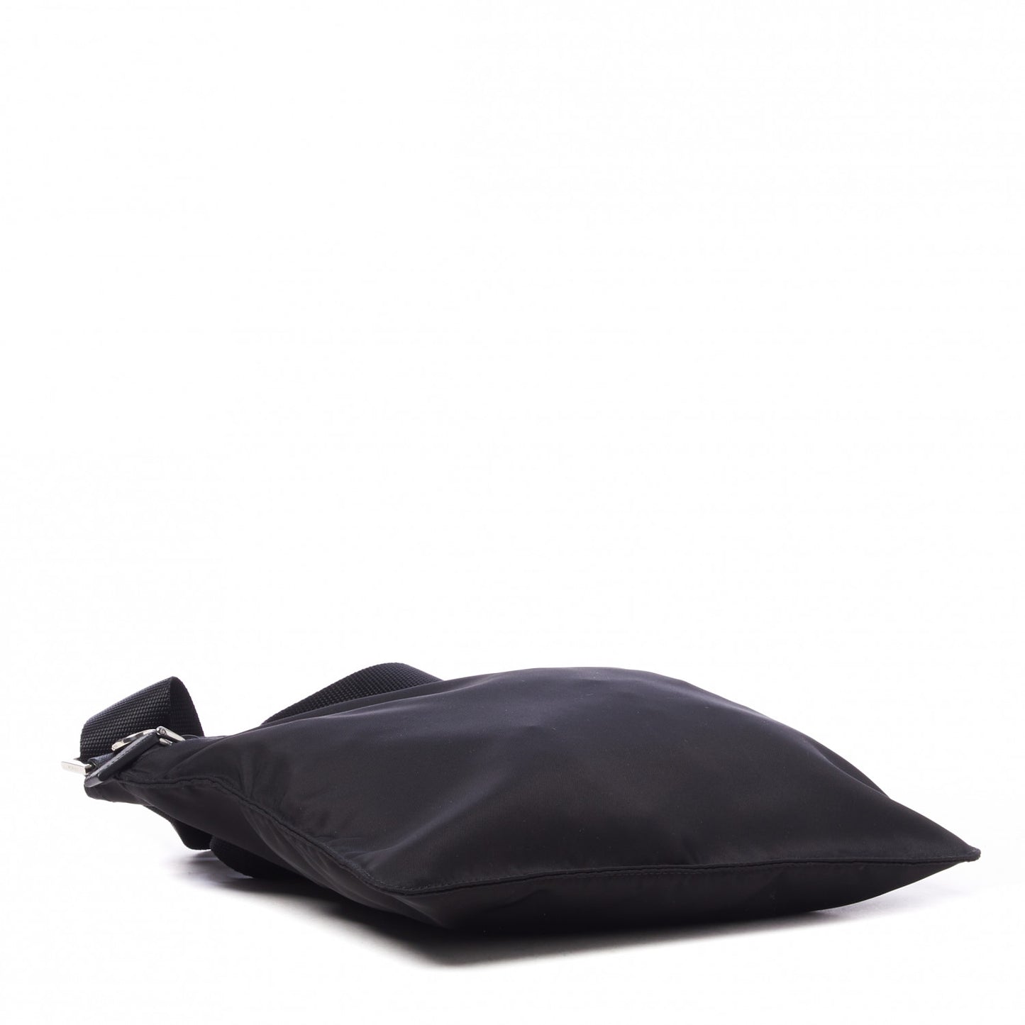 Nylon Vela Flat Messenger Bag Black