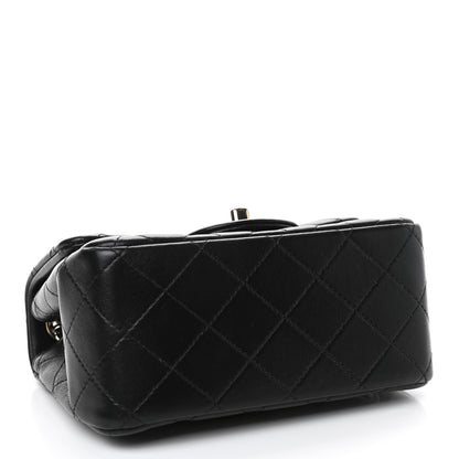 Chanel Lambskin Quilted Mini Square Flap Black 3 of 4