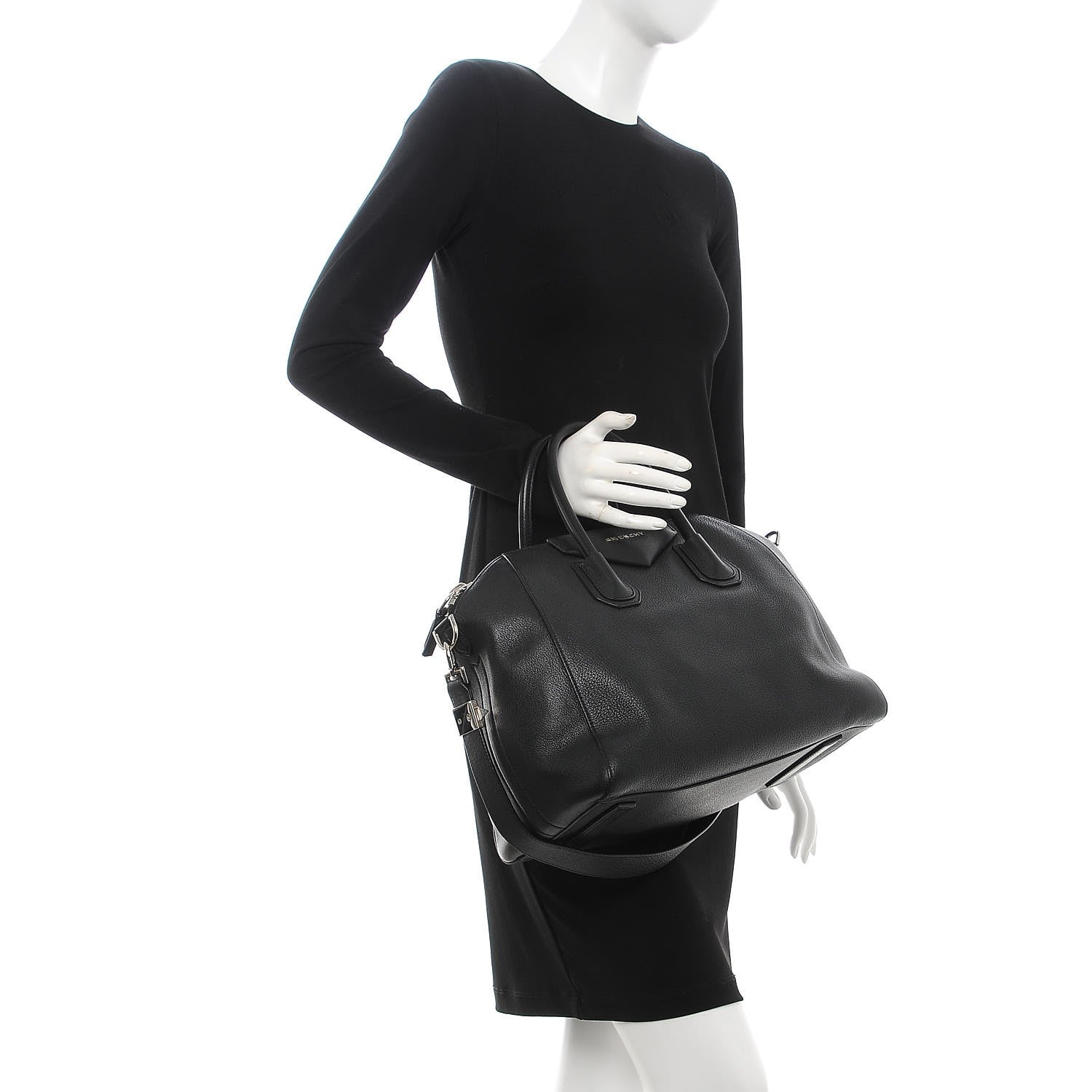 Givenchy Sugar Goatskin Medium Antigona Black 3 of 8