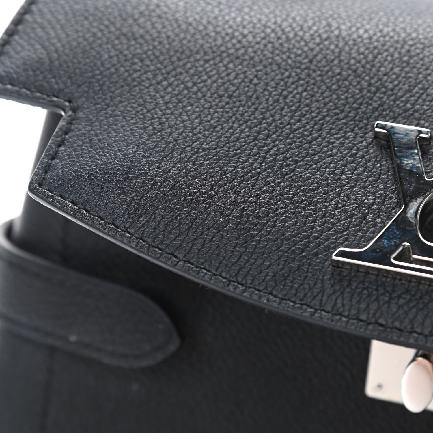Louis Vuitton Calfskin Lockme Ever BB Black 15 of 15