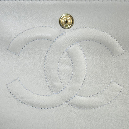 Chanel Caviar Medium Double Flap Light Blue 8 of 12