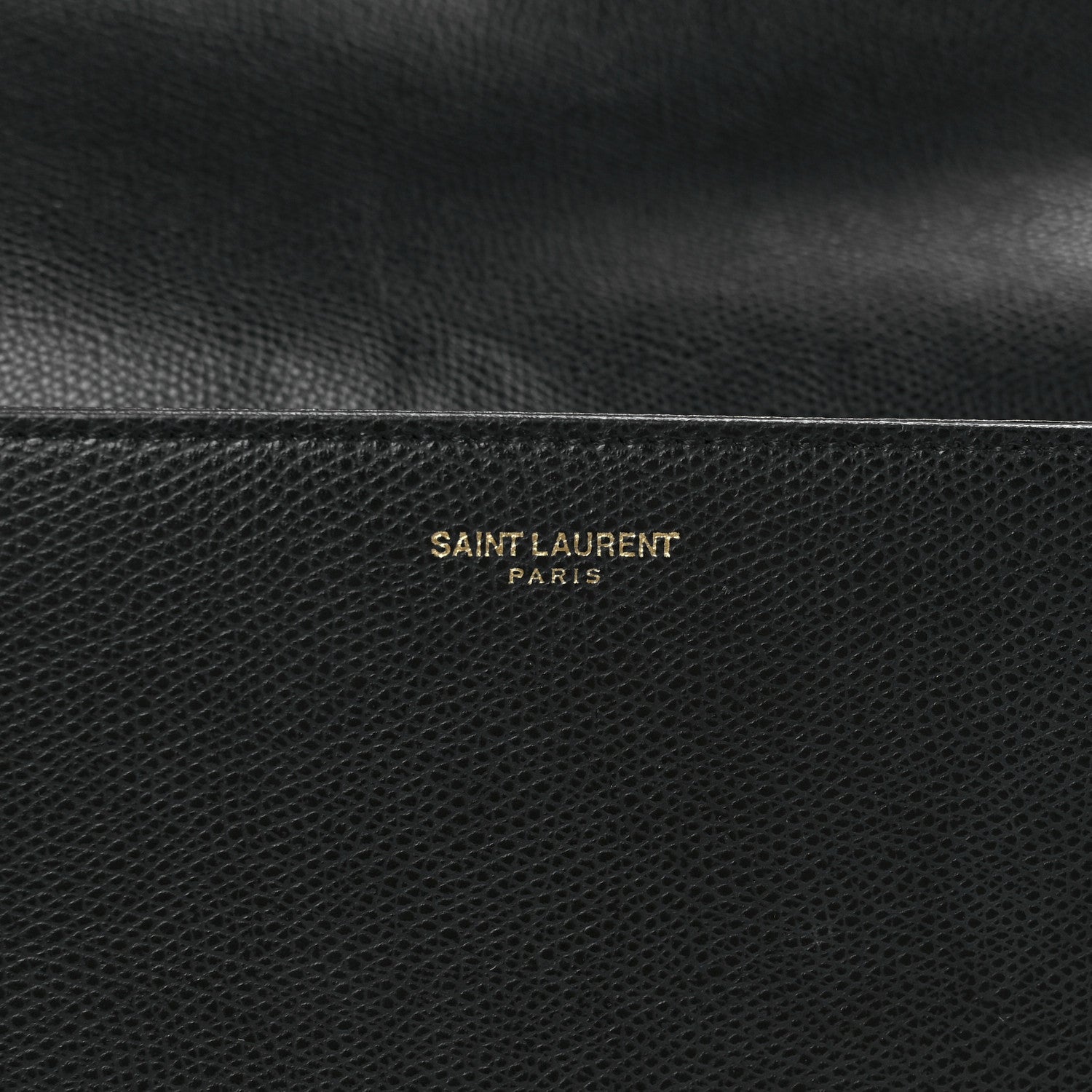 Saint Laurent Textured Calfskin Medium Classic Monogram Universite Bag Black 8 of 12