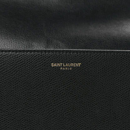 Saint Laurent Textured Calfskin Medium Classic Monogram Universite Bag Black 8 of 12