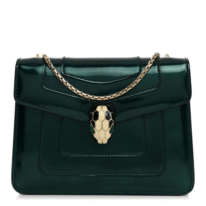 Bulgari Patent Serpenti Forever Crossbody Emerald 1 of 11