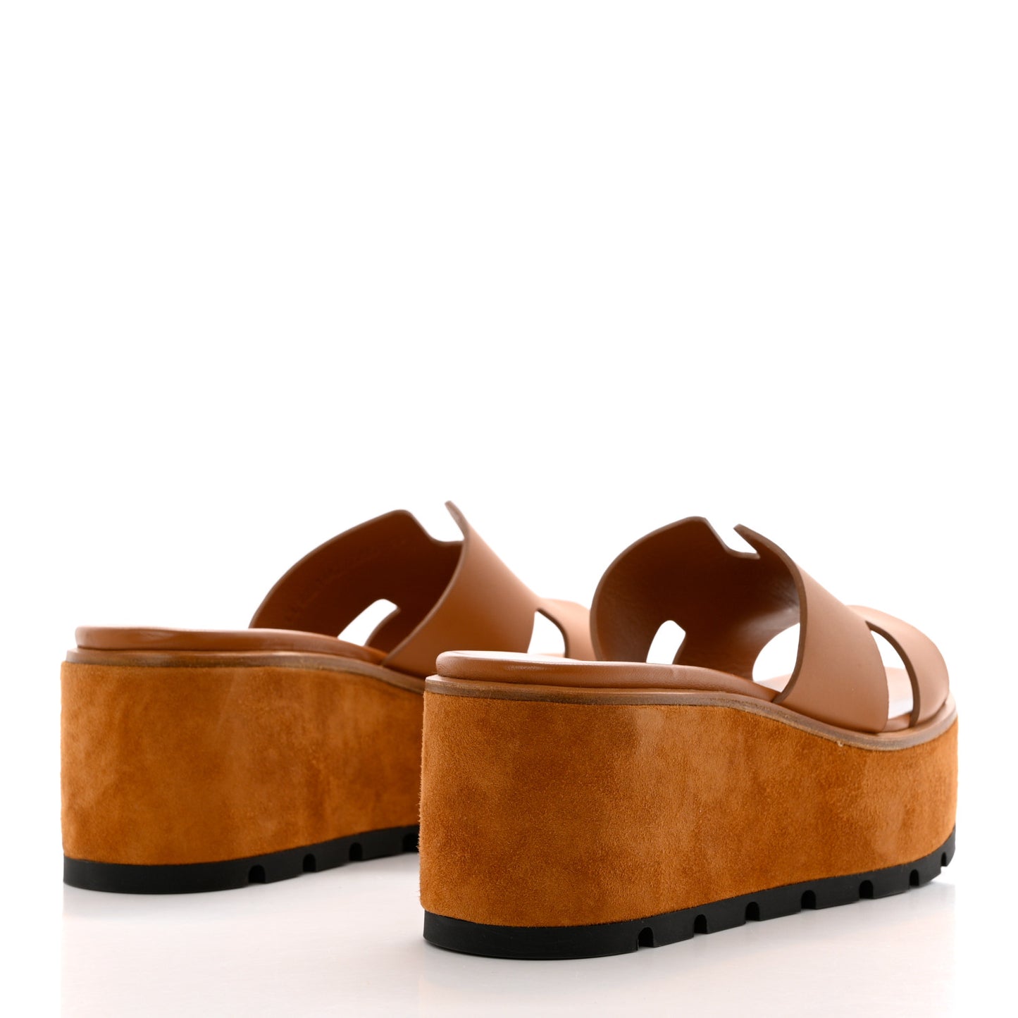 Calfskin Suede Eze 30 Sandals 38 Naturel