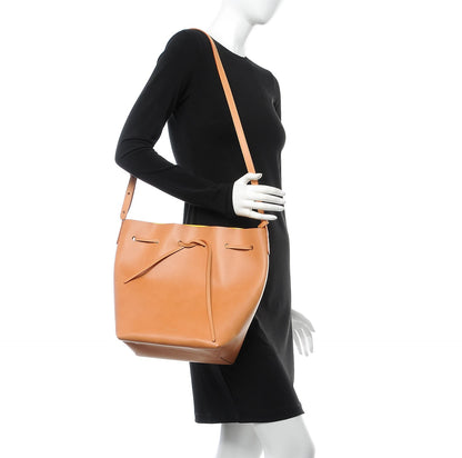 Mansur Gavriel Vegetable Tanned Calfskin Bucket Bag Cammello Sun 2 of 8