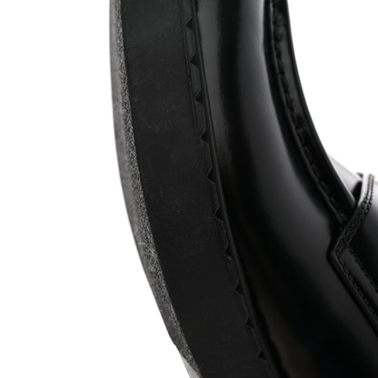 Prada Spazzolato Metal Triangle Logo 50mm Loafers 40 Black 13 of 18