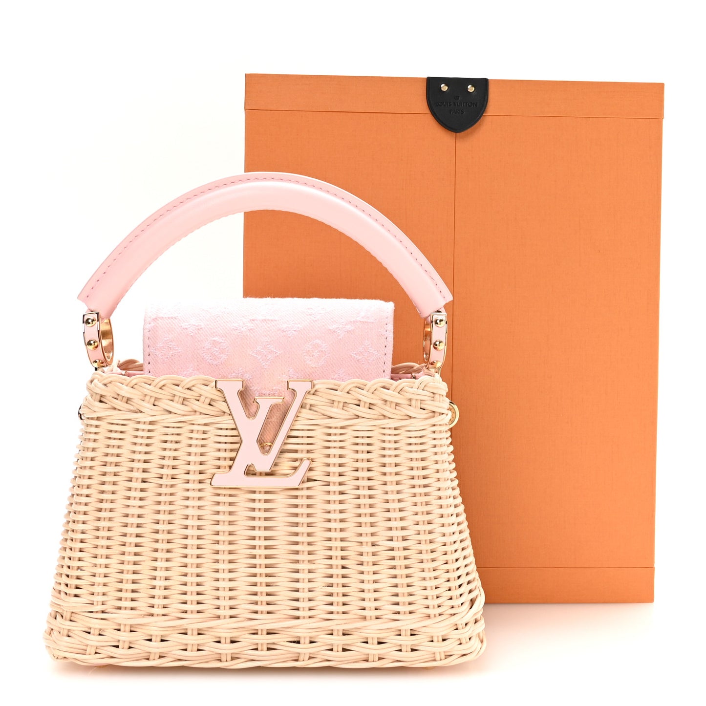 Rattan Denim Capucines Mini Washed Pink