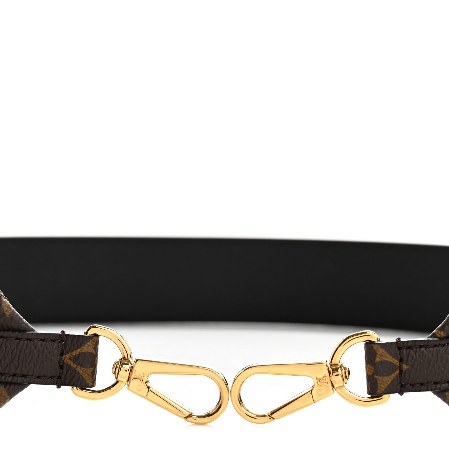 Louis Vuitton Monogram Bandouliere Shoulder Strap Black 3 of 5