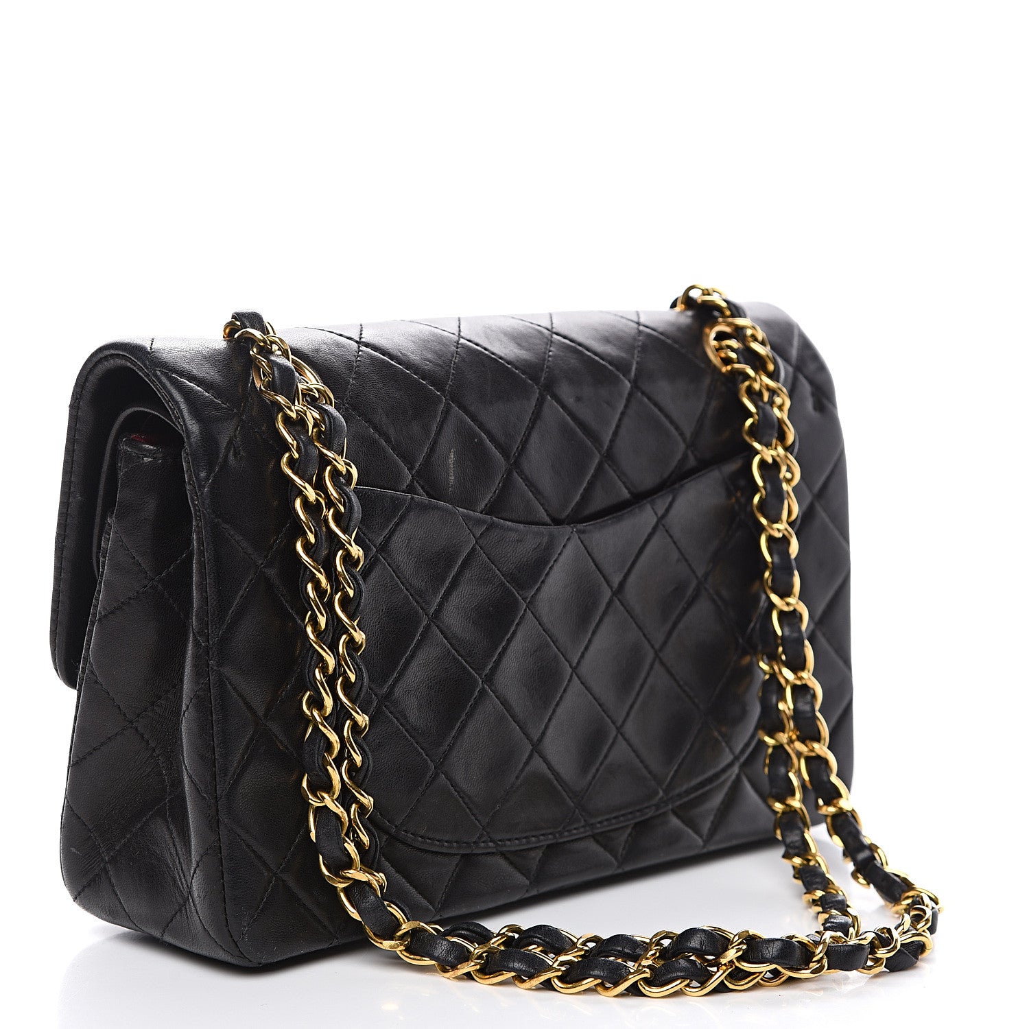 Chanel Lambskin Quilted Small Double Flap Black 2 of 16