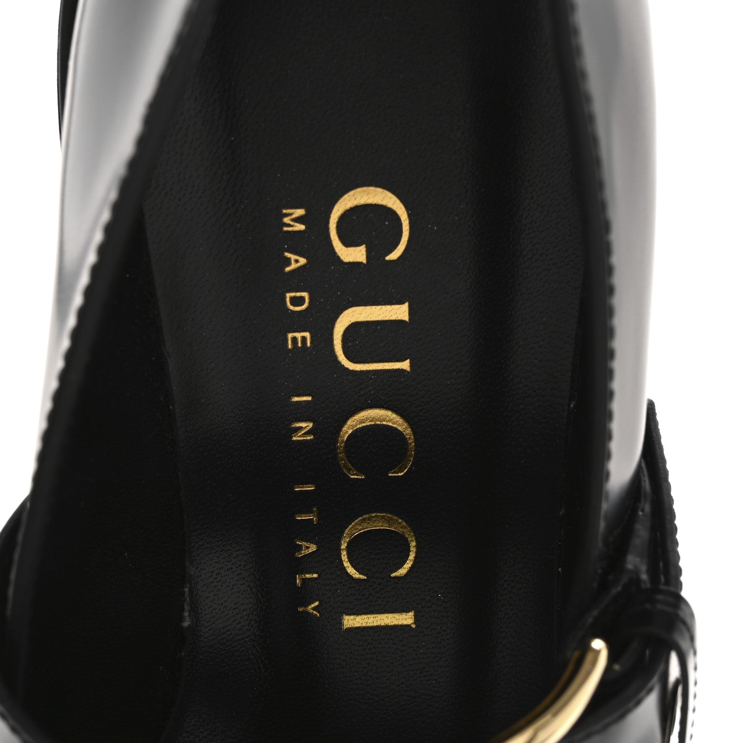 Gucci Calfskin Womens Horsebit Platform Chunky Lug Sole Mary Jane 40mm Loafers 38 Black 7 of 10