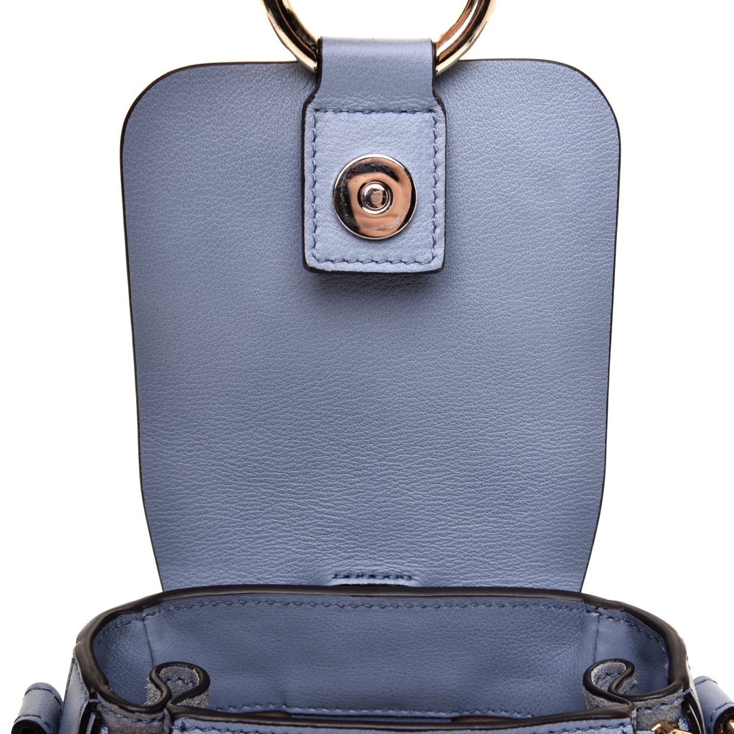 Chloe Suede Calfskin Mini Faye Backpack Washed Blue 11 of 12