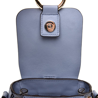 Chloe Suede Calfskin Mini Faye Backpack Washed Blue 11 of 12