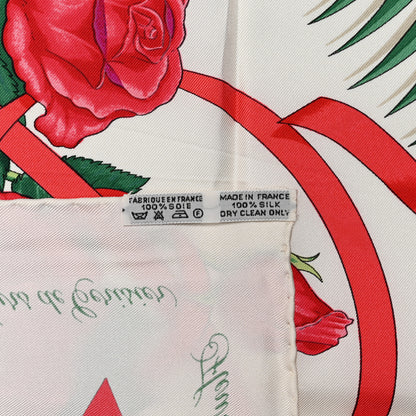 Hermes Silk Fleurs De L'Opera Scarf 90 3 of 6