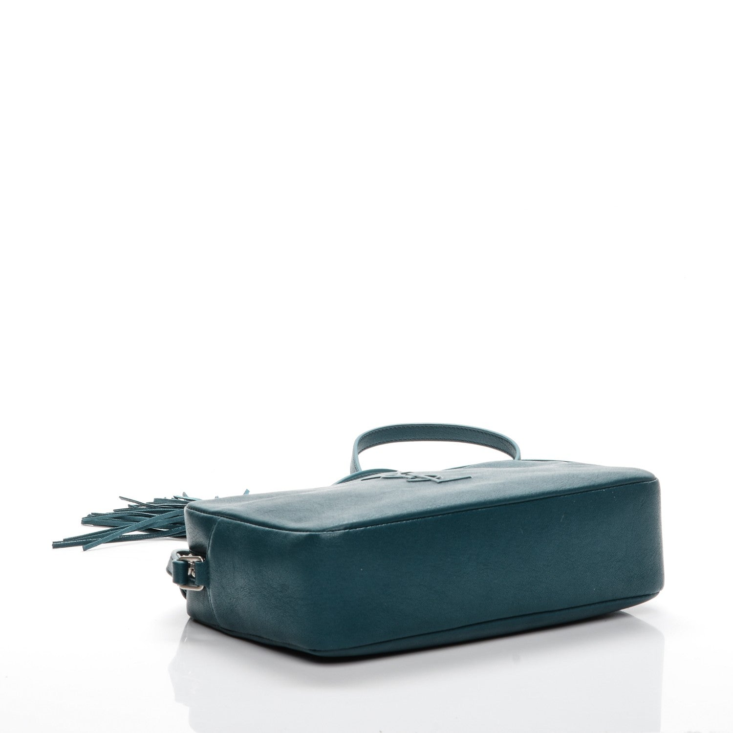 Saint Laurent Lambskin Monogram Small Lou Camera Bag Peacock 4 of 7