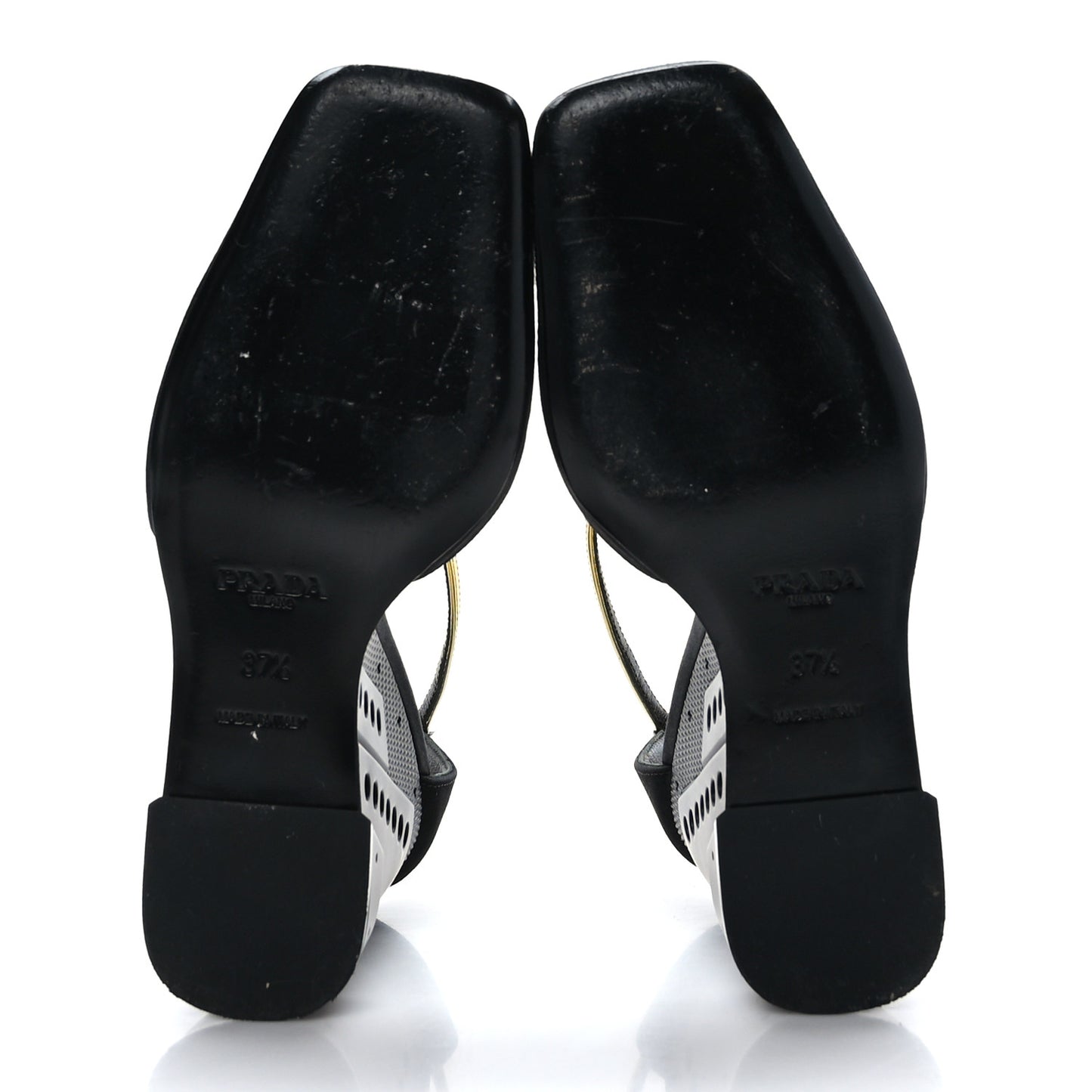 Satin T-Strap Wedge Sandals 37.5 Black