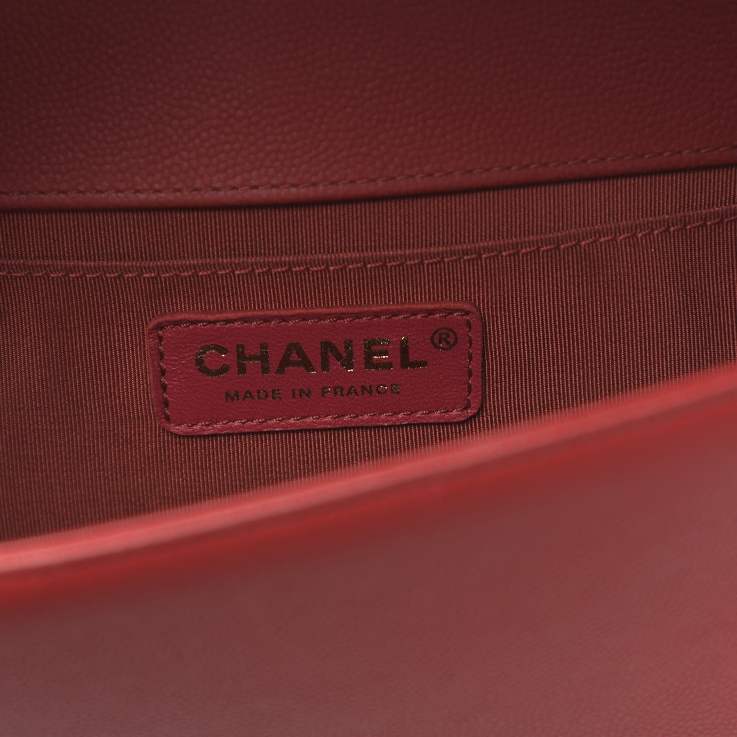 Chanel Caviar Quilted Medium Boy Flap Red 6 of 10