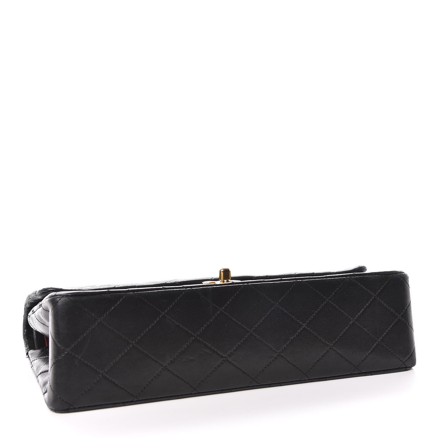 Chanel Lambskin Quilted Medium Double Flap Black 4 of 14