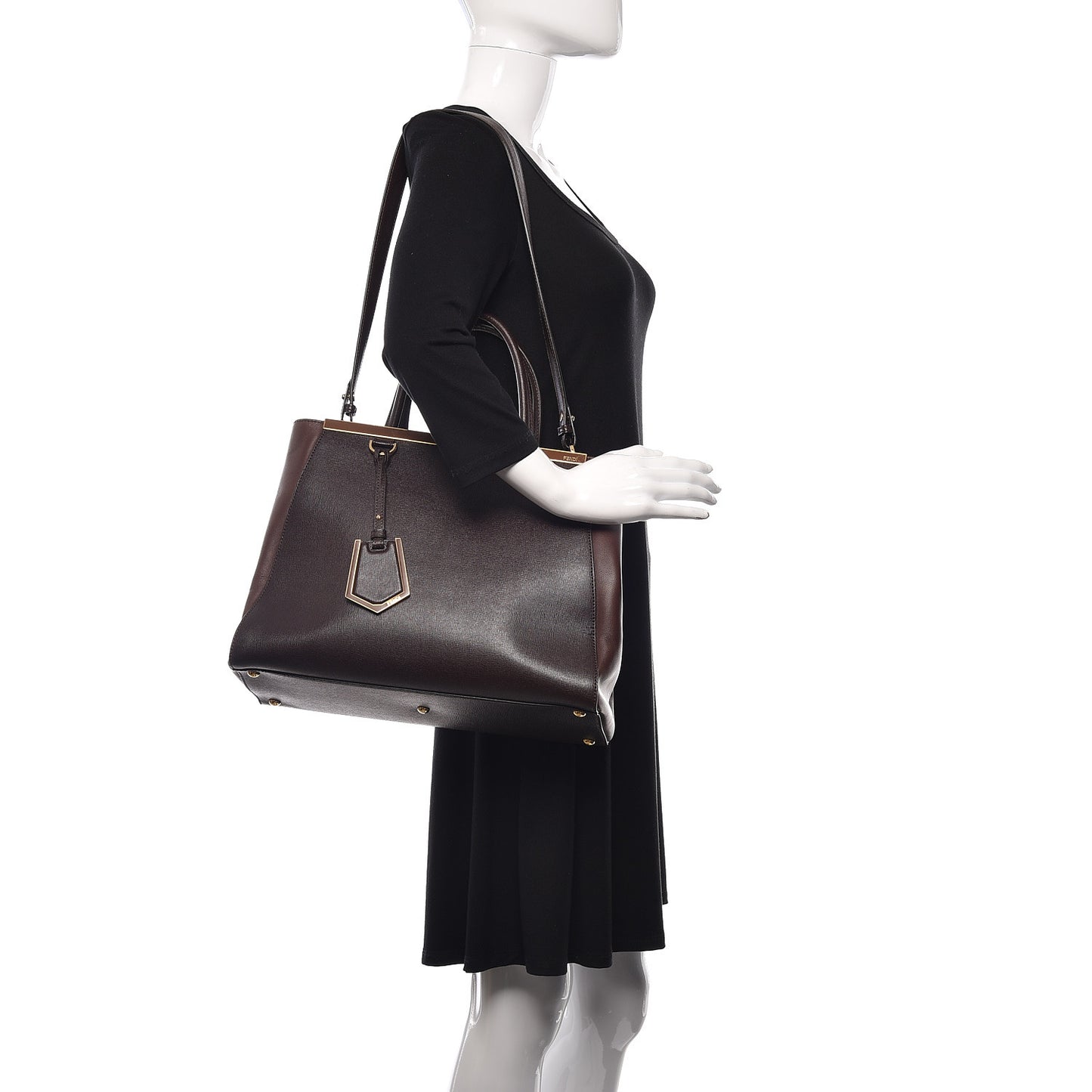 Vitello Elite Flamingo Regular 2Jours Tote Moro Marrone Nocciola
