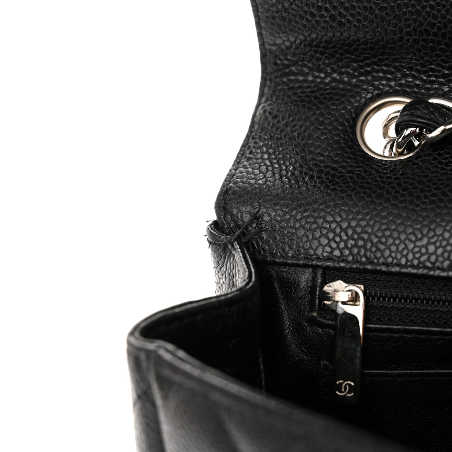 Caviar Quilted Jumbo Single Flap Black