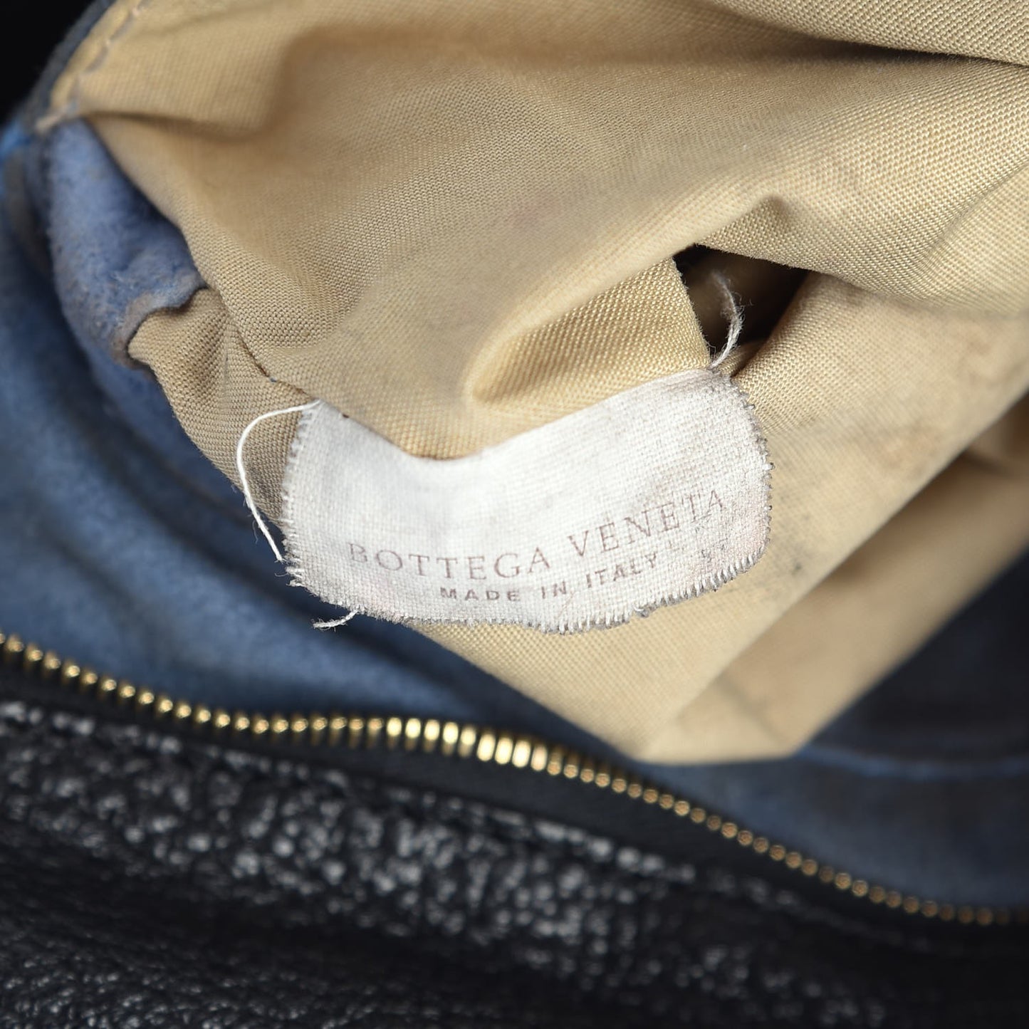 Nappa Intrecciato Shoulder Bag Black