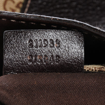 Gucci Monogram New Ladies Web Large Hobo Brown 7 of 7