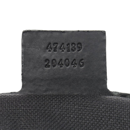 Gucci Soft GG Supreme Monogram Appia Calfskin Web East West Messenger Bag Black Grey 6 of 13