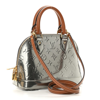 Louis Vuitton Vernis Alma BB Gris Metal 3 of 9