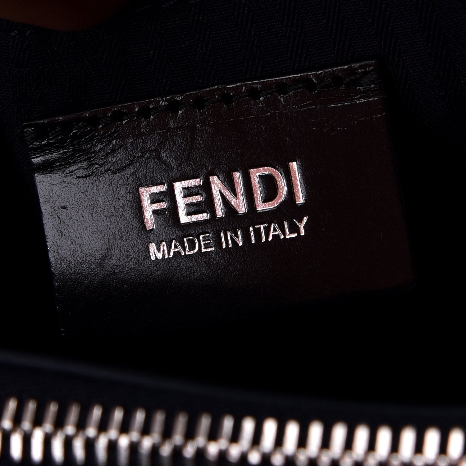 Fendi Woven Raffia Vitello Regular 2Jours Tote Natural Black 10 of 11