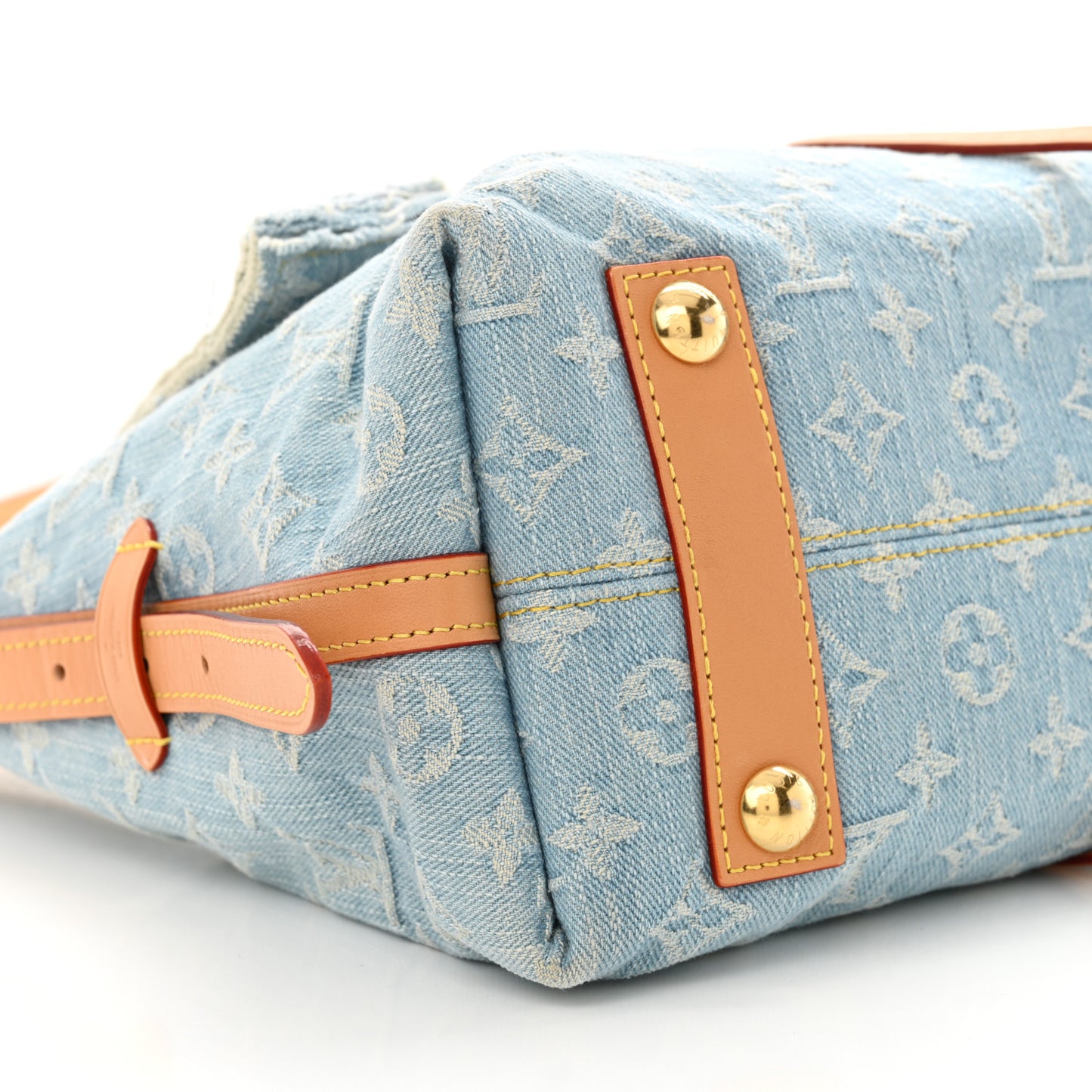Monogram Denim CarryAll PM Sky Blue