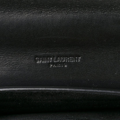 Saint Laurent Smooth Calfskin Mini Classic Monogram Kaia Satchel Black 6 of 9