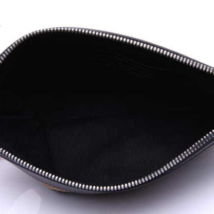 Burberry Mega Check Peyton Crossbody Clutch Bag Black 5 of 9