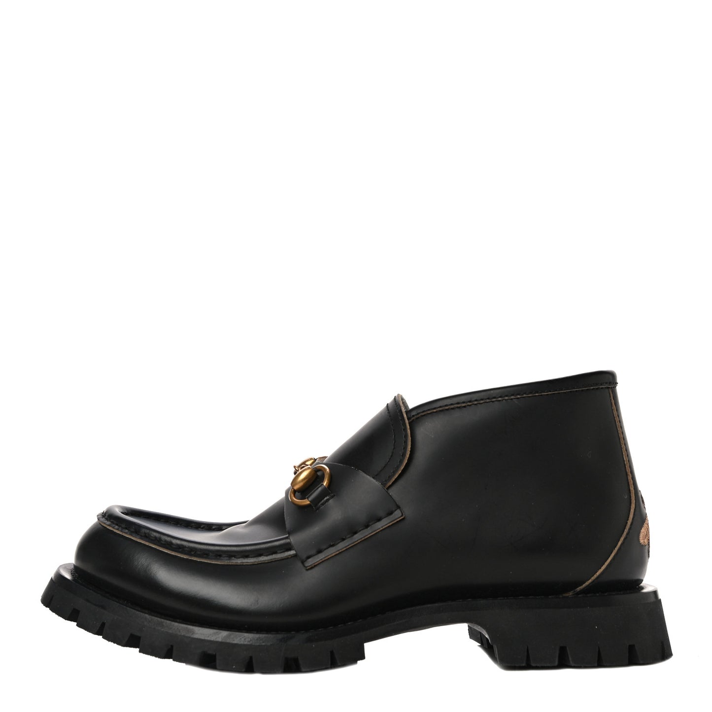 Cordovan Lux Mens Harald Horsebit Ankle Boots 8 Black