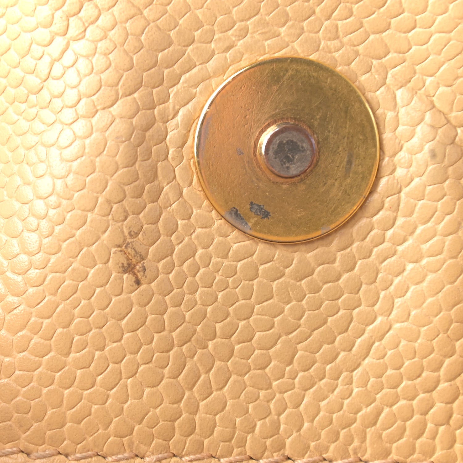 Chanel Caviar CC Shoulder Bag Beige 11 of 22