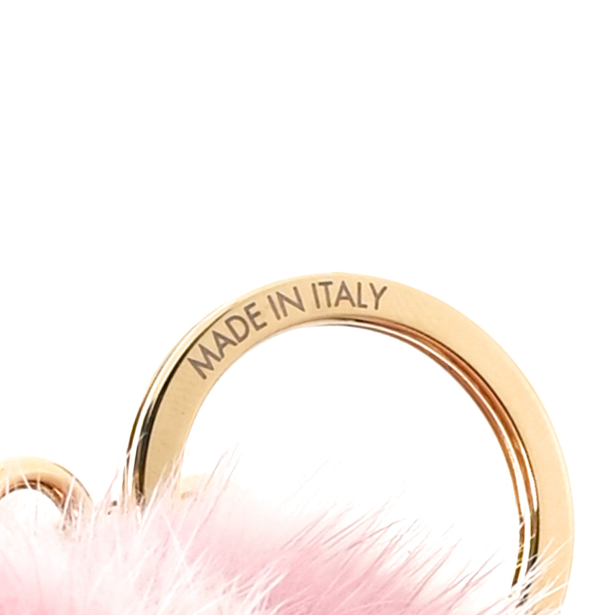 Louis Vuitton Mink Fur Vivienne Balloon Bag Charm Key Holder Pink 4 of 5