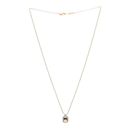 Harry Winston 18K Yellow Gold Diamond HW Logo Pendant Necklace 3 of 8
