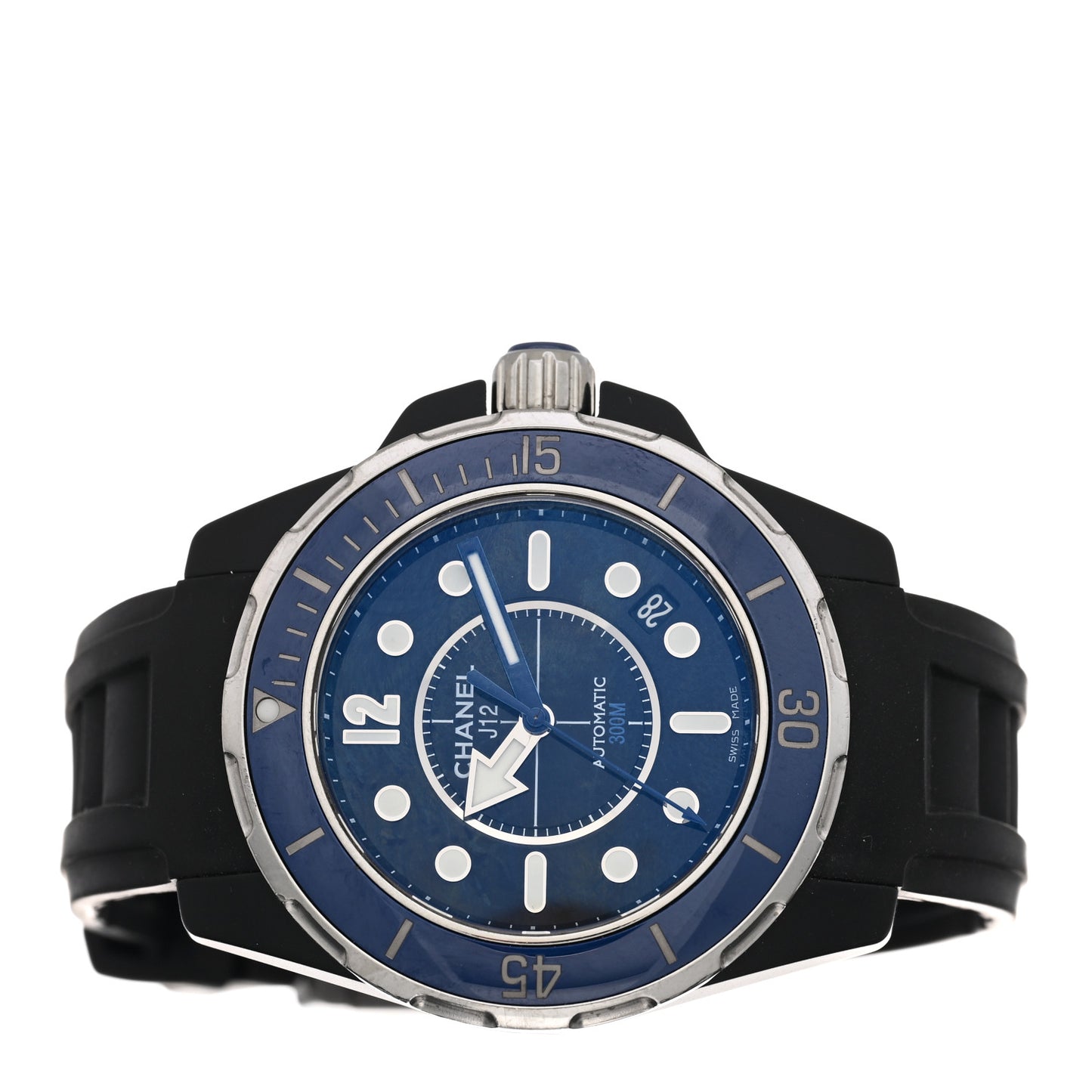 Stainless Steel Ceramic Rubber 41mm J12 Marine Automatic Watch Black