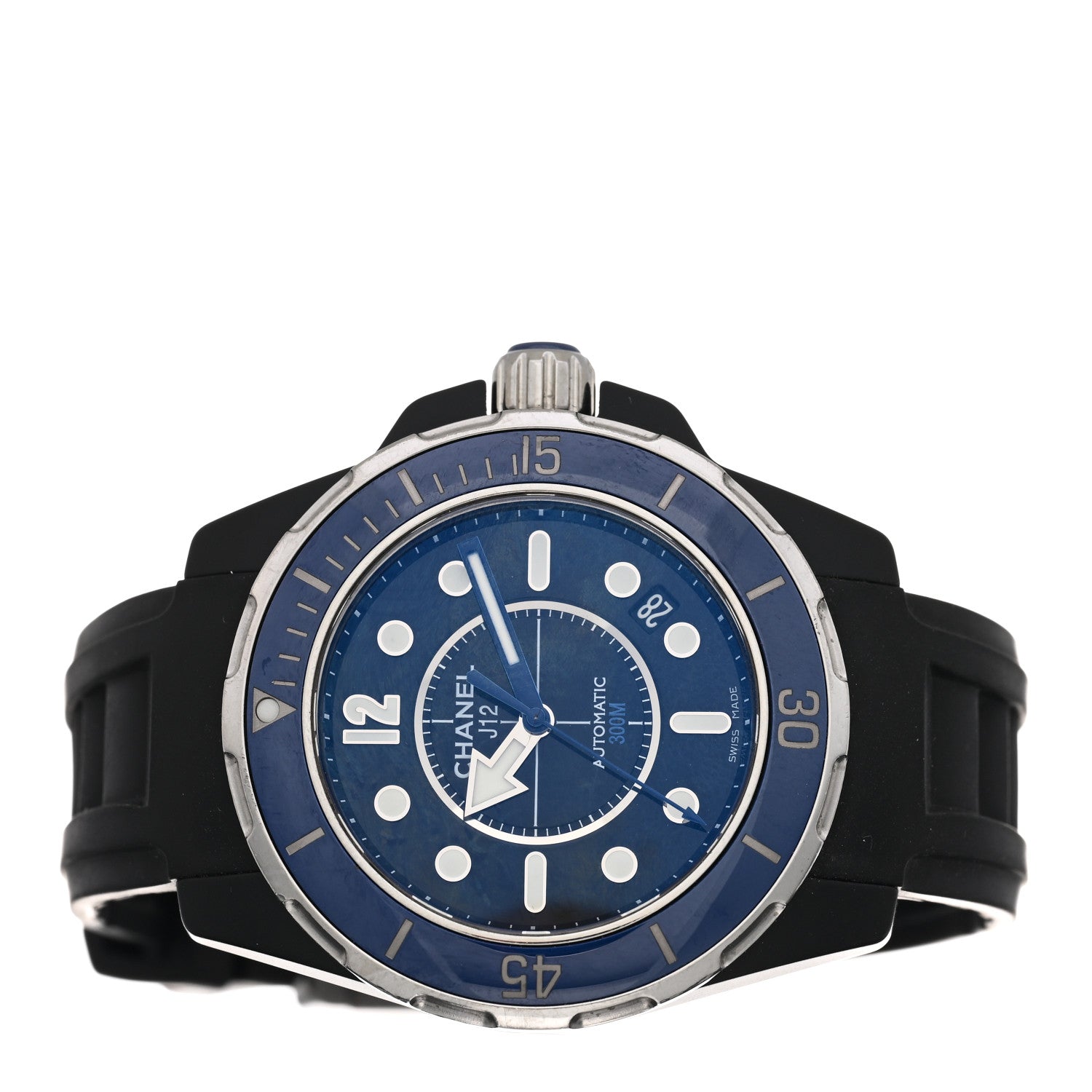 Chanel Stainless Steel Ceramic Rubber 41mm J12 Marine Automatic Watch Black 2 of 4