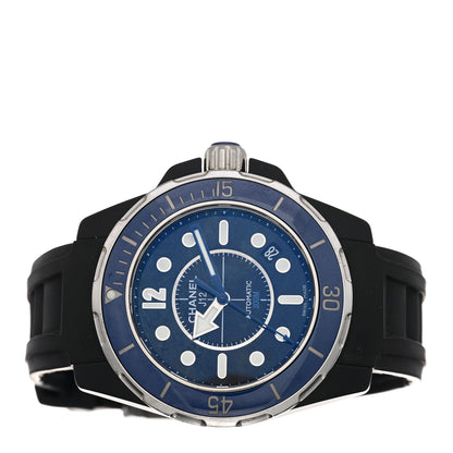 Chanel Stainless Steel Ceramic Rubber 41mm J12 Marine Automatic Watch Black 2 of 4
