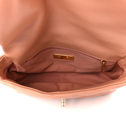 Chanel Lambskin Quilted Medium Chanel 19 Flap Beige 6 of 11