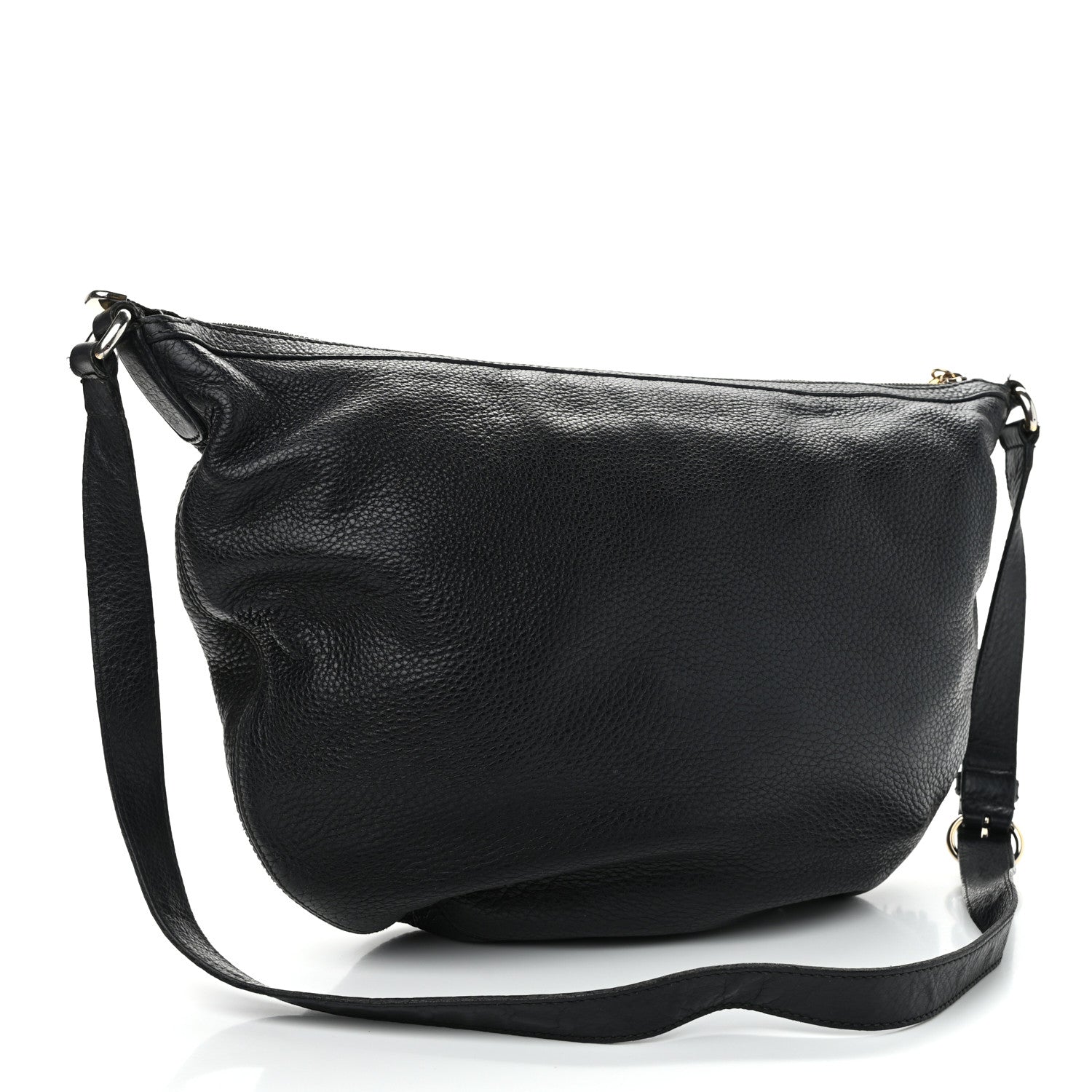 Gucci Pebbled Calfskin Medium Soho Hobo Black 3 of 15